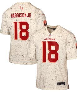 Youth Arizona Cardinals Marvin Harrison Jr. Nike Natural 2025 Rivalries Collection Game Jersey