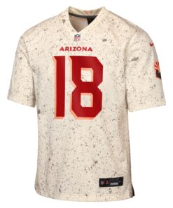 Youth Arizona Cardinals Marvin Harrison Jr. Nike Natural 2025 Rivalries Collection Game Jersey