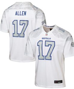 Youth Buffalo Bills Josh Allen Nike White 2025 Rivalries Collection Game Jersey