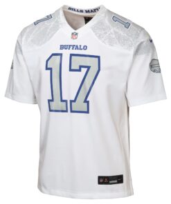 Youth Buffalo Bills Josh Allen Nike White 2025 Rivalries Collection Game Jersey