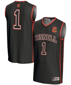 Youth GameDay Greats #1 Black Cornell Big Red Lightweight Basketball Jersey