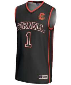 Youth GameDay Greats #1 Black Cornell Big Red Lightweight Basketball Jersey