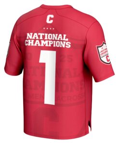 Youth GameDay Greats #1 Red Cornell Big Red 2025 NCAA Men's Lacrosse National Champions Lightweight Fashion Jersey