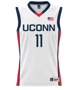 Youth GameDay Greats Lou Lopez-Senechal White UConn Huskies Lightweight Basketball Alumni Jersey
