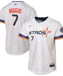 Youth Houston Astros Craig Biggio Nike White 2025 City Connect Limited Player Jersey