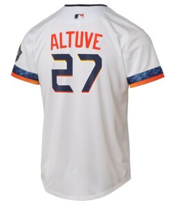 Youth Houston Astros Jose Altuve Nike White 2025 City Connect Limited Player Jersey