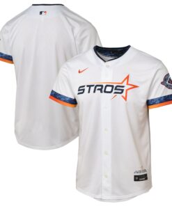 Youth Houston Astros Nike White 2025 City Connect Limited Jersey