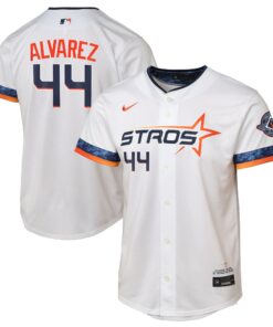 Youth Houston Astros Yordan Alvarez Nike White 2025 City Connect Limited Player Jersey