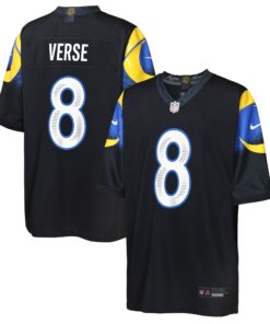 Youth Los Angeles Rams Jared Verse Nike Midnight Blue 2025 Rivalries Collection Game Jersey