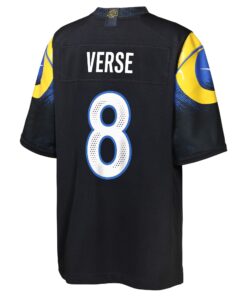 Youth Los Angeles Rams Jared Verse Nike Midnight Blue 2025 Rivalries Collection Game Jersey