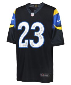 Youth Los Angeles Rams Kyren Williams Nike Midnight Blue 2025 Rivalries Collection Game Jersey
