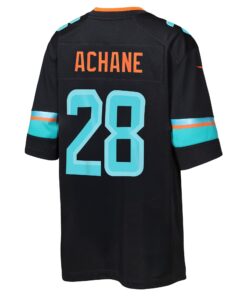 Youth Miami Dolphins De'Von Achane Nike Pitch Blue 2025 Rivalries Collection Game Jersey