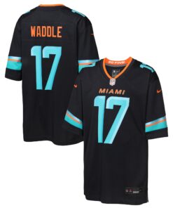 Youth Miami Dolphins Jaylen Waddle Nike Pitch Blue 2025 Rivalries Collection Game Jersey