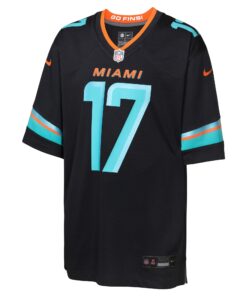 Youth Miami Dolphins Jaylen Waddle Nike Pitch Blue 2025 Rivalries Collection Game Jersey