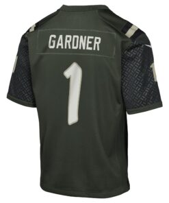Youth New York Jets Ahmad Sauce Gardner Nike Gotham Green 2025 Rivalries Collection Game Jersey