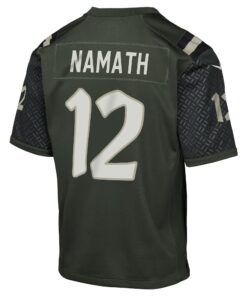 Youth New York Jets Joe Namath Nike Gotham Green 2025 Rivalries Collection Retired Player Game Jersey