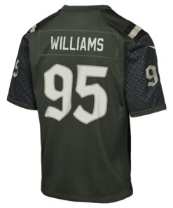 Youth New York Jets Quinnen Williams Nike Gotham Green 2025 Rivalries Collection Game Jersey