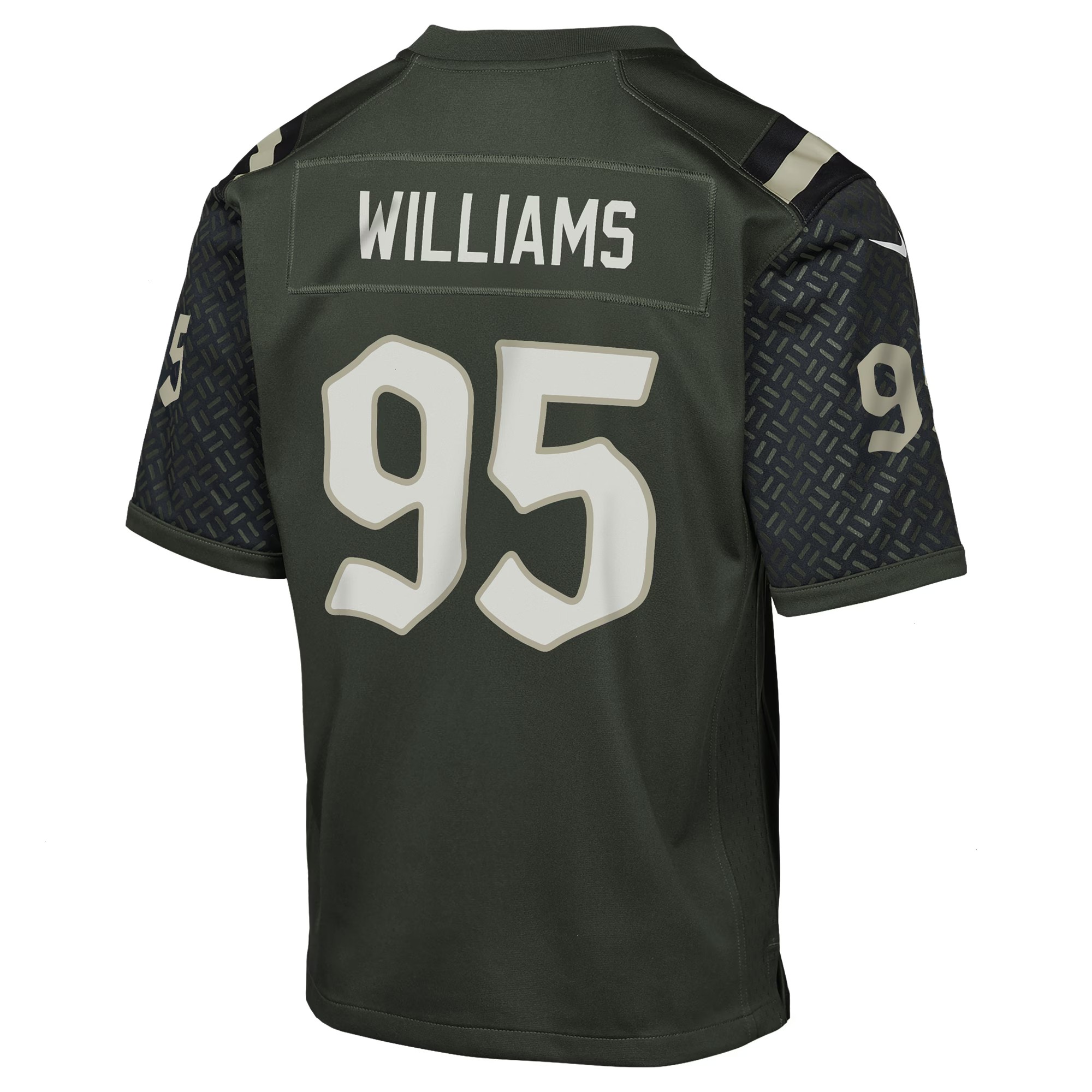 Youth New York Jets Quinnen Williams Nike Gotham Green 2025 Rivalries Collection Game Jersey