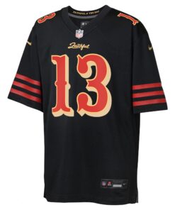 Youth San Francisco 49ers Brock Purdy Nike Black 2025 Rivalries Collection Game Jersey