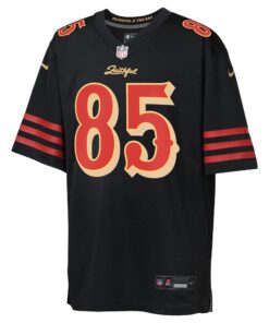 Youth San Francisco 49ers George Kittle Nike Black 2025 Rivalries Collection Game Jersey