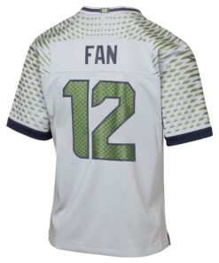 Youth Seattle Seahawks 12s Nike Wolf Gray 2025 Rivalries Collection Game Jersey