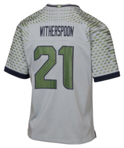 Youth Seattle Seahawks Devon Witherspoon Nike Wolf Gray 2025 Rivalries Collection Game Jersey