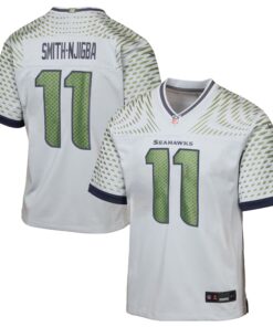 Youth Seattle Seahawks Jaxon Smith-Njigba Nike Wolf Gray 2025 Rivalries Collection Game Jersey