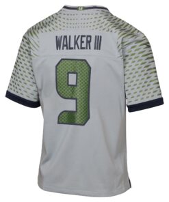 Youth Seattle Seahawks Kenneth Walker III Nike Wolf Gray 2025 Rivalries Collection Game Jersey